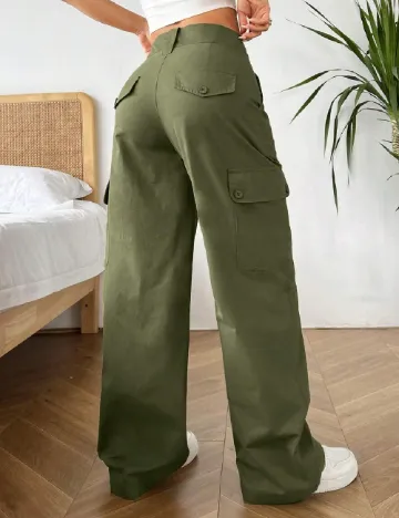 Pantaloni SHEIN, verde Verde