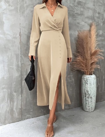 Rochie lunga SHEIN, crem