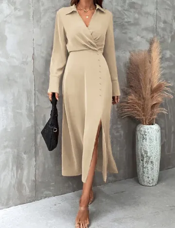 Rochie lunga SHEIN, crem