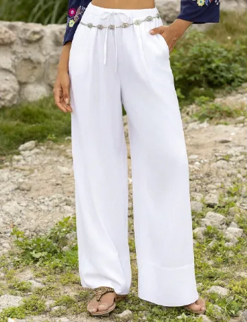 Pantaloni SHEIN, alb Alb