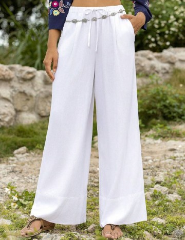 Pantaloni SHEIN, alb