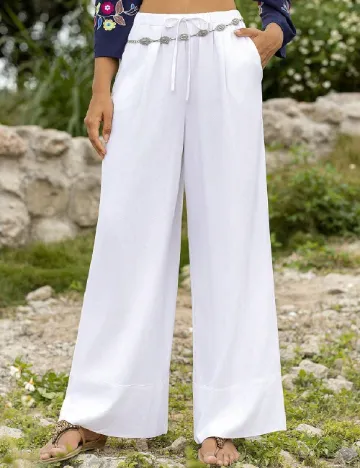 Pantaloni SHEIN, alb Alb