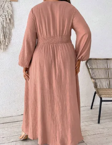 Rochie lunga SHEIN CURVE, maro Maro