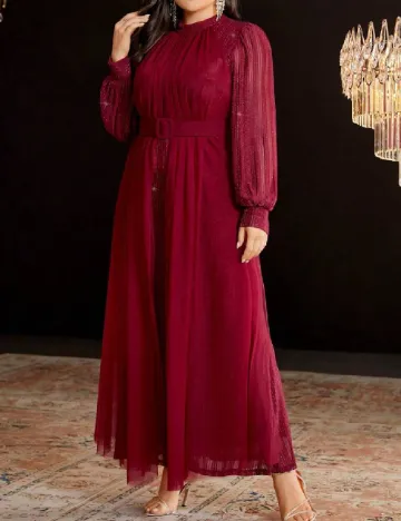 Rochie lunga SHEIN CURVE, rosu Rosu