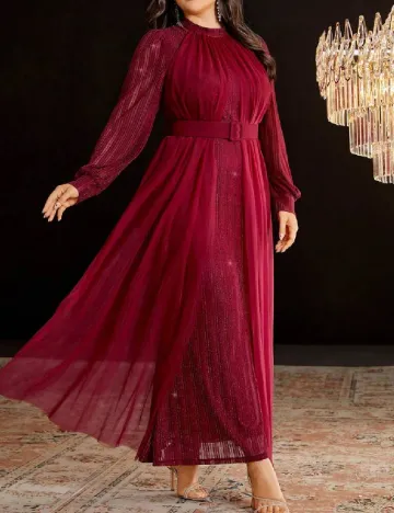 Rochie lunga SHEIN CURVE, rosu Rosu