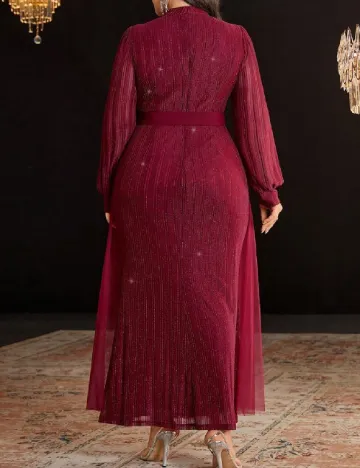 Rochie lunga SHEIN CURVE, rosu Rosu
