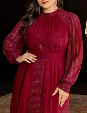 Rochie lunga SHEIN CURVE, rosu Rosu