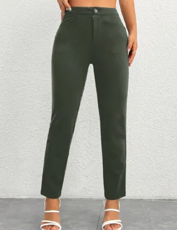 Pantaloni SHEIN, kaki Verde