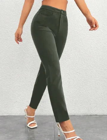 Pantaloni SHEIN, kaki Verde