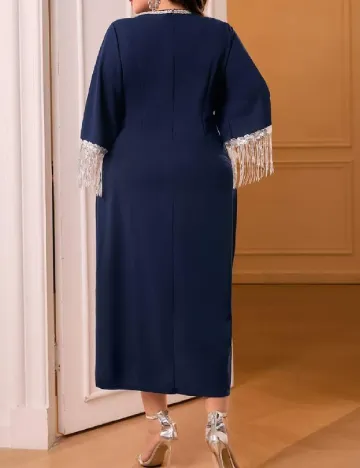 Rochie medie SHEIN CURVE, bleumarin Albastru