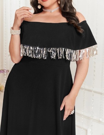 Rochie lunga SHEIN CURVE, negru