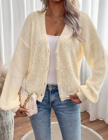 Cardigan SHEIN, ecru