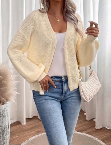 Cardigan SHEIN, ecru