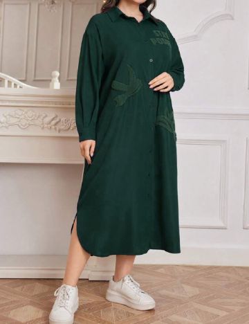 Rochie medie SHEIN CURVE, verde