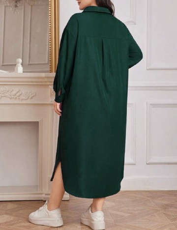 Rochie medie SHEIN CURVE, verde