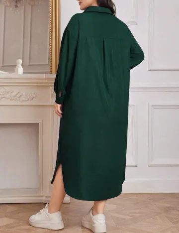 Rochie medie SHEIN CURVE, verde Verde