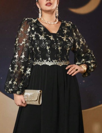 Rochie lunga SHEIN CURVE, negru