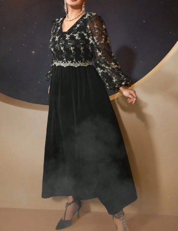 Rochie lunga SHEIN CURVE, negru