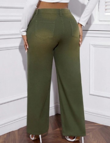 Blugi SHEIN CURVE, verde