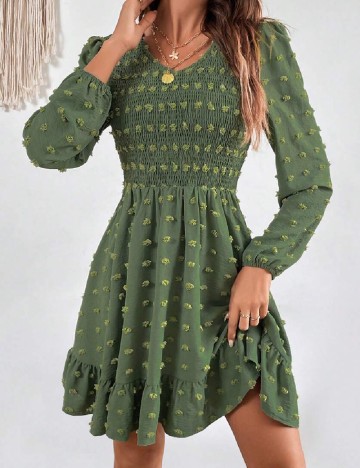 Rochie scurta SHEIN, verde