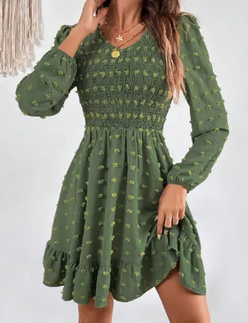 Rochie scurta SHEIN, verde Verde