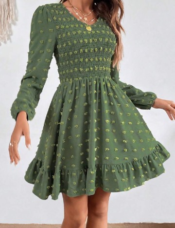 Rochie scurta SHEIN, verde