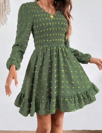 Rochie scurta SHEIN, verde Verde