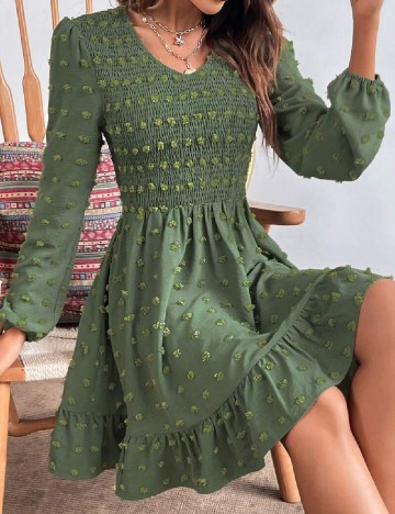 Rochie scurta SHEIN, verde