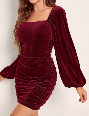 Rochie scurta SHEIN, visiniu