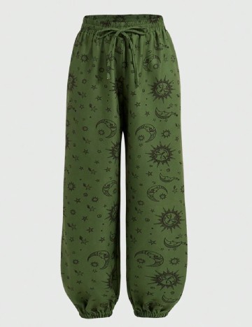 Pantaloni Romwe, verde