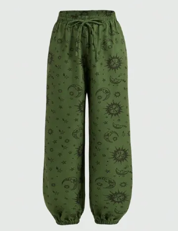 Pantaloni Romwe, verde Verde