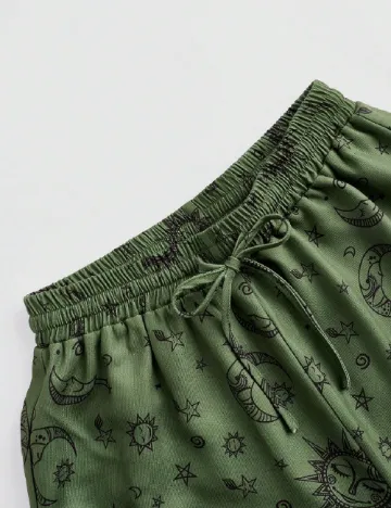 Pantaloni Romwe, verde Verde