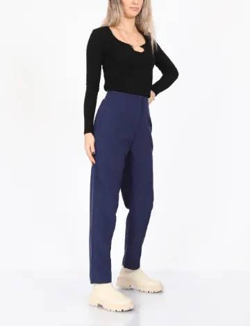 Pantaloni SHEIN, bleumarin Albastru