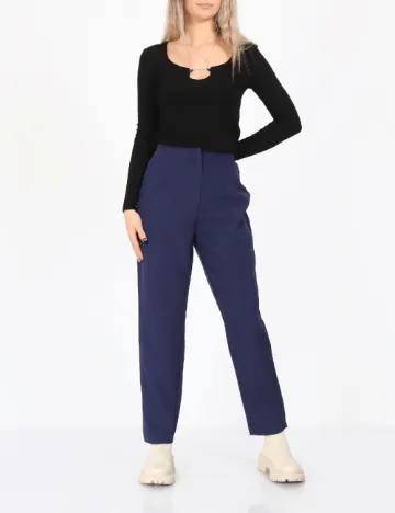 Pantaloni SHEIN, bleumarin Albastru