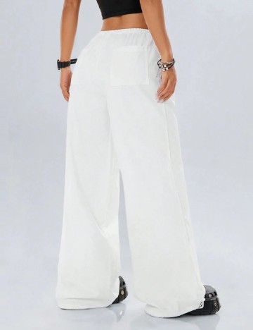 Pantaloni SHEIN, alb