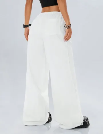 Pantaloni SHEIN, alb Alb