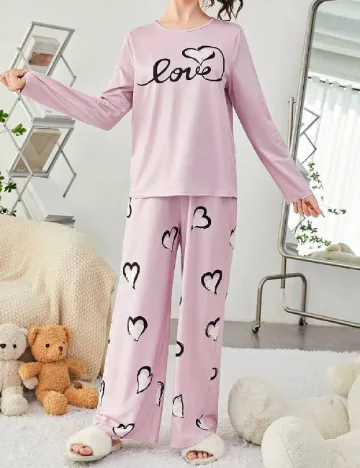 Pijama Shein Kids, roz Roz