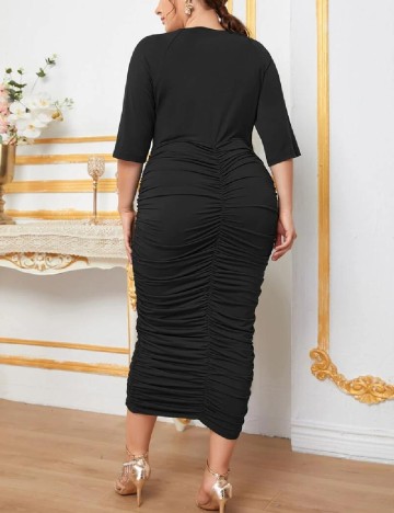 Rochie medie SHEIN CURVE, negru