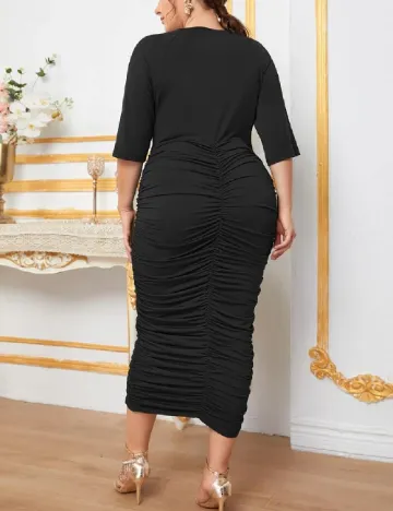 Rochie medie SHEIN CURVE, negru Negru