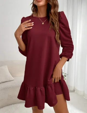 Rochie scurta SHEIN, visiniu Rosu