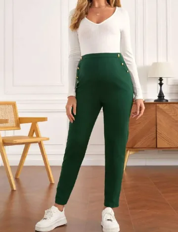 Pantaloni SHEIN Maternity, verde Verde