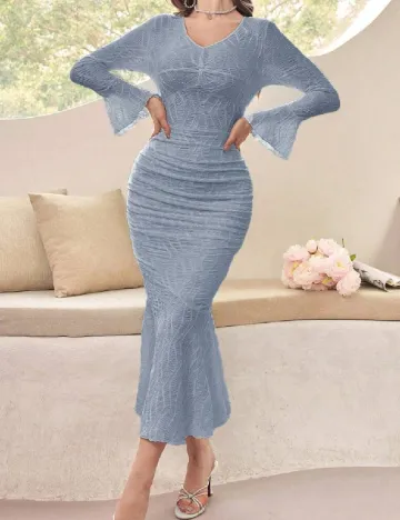 Rochie lunga SHEIN, bleu Albastru