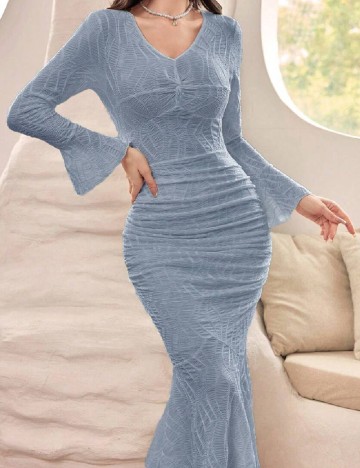 Rochie lunga SHEIN, bleu