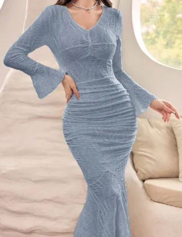 Rochie lunga SHEIN, bleu Albastru