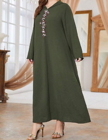 Rochie lunga SHEIN CURVE, verde