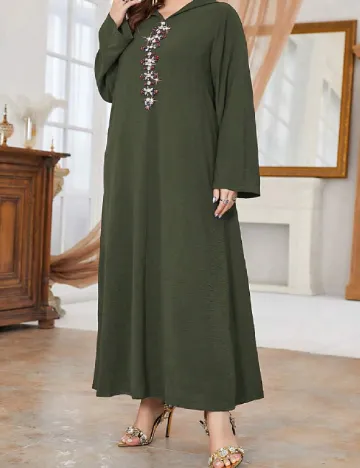 Rochie lunga SHEIN CURVE, verde Verde