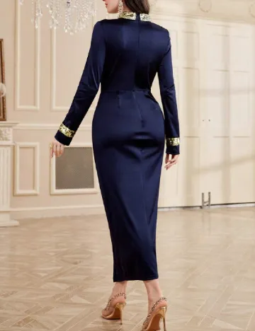 Rochie lunga SHEIN, bleumarin Albastru