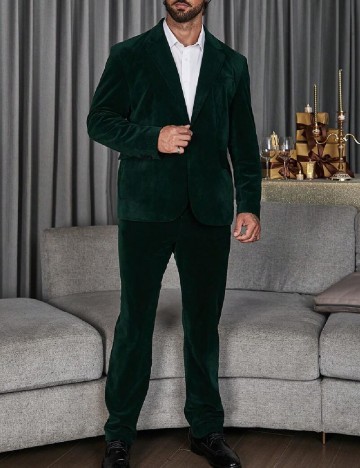 Costum SHEIN Plus Size Men, verde