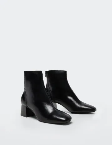 Botine Mango, negru Negru