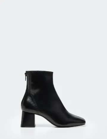 Botine Mango, negru Negru